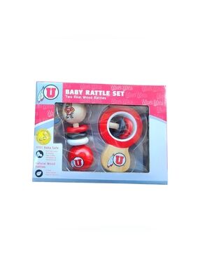 Utah Utes - Baby Rattles 2-Pack NEW IN BOX